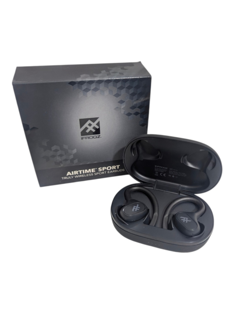 iFrogz Airtime Sport Truly Wireless Earbuds Black Waterproof